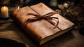 notes brown leather book cover