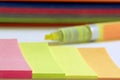 Notes of colors to remenmber Royalty Free Stock Photo