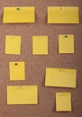 Notes On Cork Board Royalty Free Stock Photo