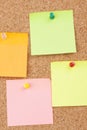 Notes On Cork Board Royalty Free Stock Photo