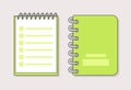 Notes pages vector line set
