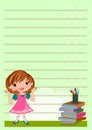 Notes paper templates in colorful template