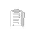 notes and pen icon. Element of head hunting icon. Premium quality graphic design. Signs, outline symbols collection icon for websi