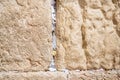 Notes put into a  Wailing Wall in Jerusalem,Israel Royalty Free Stock Photo