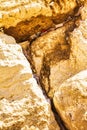 Notes between stones at wailing or western wall Royalty Free Stock Photo