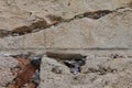 Notes in the Wailing Western Wall. Jerusalem