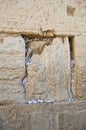 Notes in the Wailing Western Wall. Jerusalem