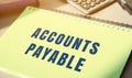 Notes with the word Accounts payable.