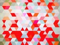 A noteworthy delightful pattern of geometric illustration of colorful squares