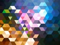 A noteworthy illustration of handsome geometric pattern of colorful rectangles and squares