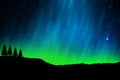 Nothern lights, Aurora Royalty Free Stock Photo