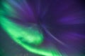 A nothern lights corona explodes over the night sky Royalty Free Stock Photo