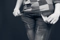 Nothing in her pockets Royalty Free Stock Photo