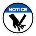Notice Blade Hazard Symbol Sign, Vector Illustration, Isolate On White Background Label. EPS10