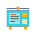 Notice Board Icon for Public Information Royalty Free Stock Photo