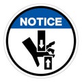 Notice Crush Hand Top Bottom Symbol Sign, Vector Illustration, Isolate On White Background Label .EPS10