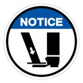 Notice Crush Hazard Symbol Symbol Sign, Vector Illustration, Isolate On White Background Label .EPS10