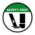 Notice Crush Hazard Symbol Sign, Vector Illustration, Isolate On White Background Label.EPS10