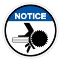 Notice Crush hazard Symbol Sign, Vector Illustration, Isolate On White Background Label .EPS10
