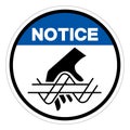 Notice Cutting Of Finger Symbol Sign, Vector Illustration, Isolate On White Background Label .EPS10