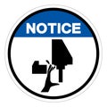 Notice Cutting Hand Hazard Symbol Sign, Vector Illustration, Isolate On White Background Label .EPS10