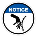 Notice Cutting Hazard Symbol Sign, Vector Illustration, Isolate On White Background Label .EPS10
