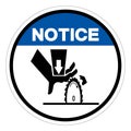 Notice Cutting Hazard Symbol Sign, Vector Illustration, Isolate On White Background Label .EPS10