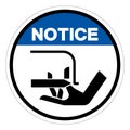 Notice Cutting Hazard Symbol Sign, Vector Illustration, Isolate On White Background Label .EPS10