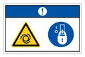 Notice Equipment Starts Automatically Lock Out In De-Energized State Symbol Sign On White Background