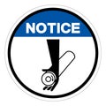 Notice Pinch Point Symbol Sign, Vector Illustration, Isolate On White Background Label .EPS10