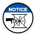 Notice Shear Points Sharp Edges Symbol Sign, Vector Illustration, Isolate On White Background Label .EPS10