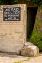 WW2 Air Raid Shelter entrance.