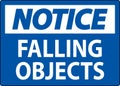 Notice Sign, Falling Objects