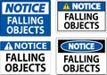 Notice Sign, Falling Objects