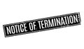 Notice Of Termination rubber stamp