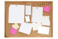 Noticeboard or pinboard Royalty Free Stock Photo