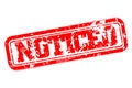 Noticed rubber stamp Royalty Free Stock Photo