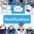 Notification Alert Digital Icon Internet Network Concept Royalty Free Stock Photo