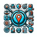 Notification badge A visual indicator, often in the form of a b