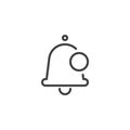 Notification bell line icon