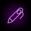 notification bell neon icon. Elements of web set. Simple icon for websites, web design, mobile app, info graphics