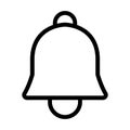 Notification Bell Thick Line Icon