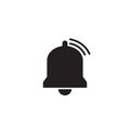 Notification bell icon vector illustration Royalty Free Stock Photo
