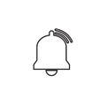 Notification bell icon vector illustration Royalty Free Stock Photo