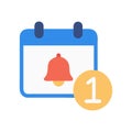 Notification Icon for Events Royalty Free Stock Photo