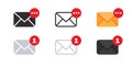 Notification icons. Message icons. Chat Message Bubbles. Vector scalable graphics