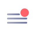 Notification from main menu pixel perfect flat gradient color ui icon