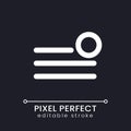 Notification from main menu pixel perfect white linear ui icon for dark theme