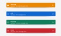 Notification messages, Success, Warning, Error, Info. Toast, push notification, pop-up notification