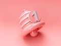 Notification - Minimal Message Bell icon alert and Alarm Social Media element. 3d rendering